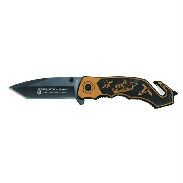 United Silent Attack Assist Folder Brown