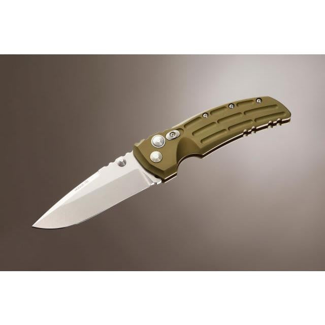 EX-01 4" Folder Drop Point Blade Tumble Finish Alum Frame - Matt