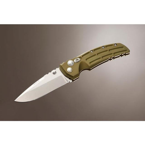 EX-01 4" Folder Drop Point Blade Tumble Finish Alum Frame - Matt