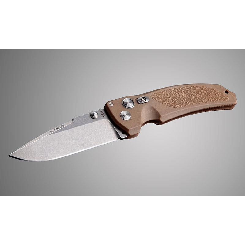 EX-03 4" Folder Drop Point Blade Tumble Finish Polymer Frame - M