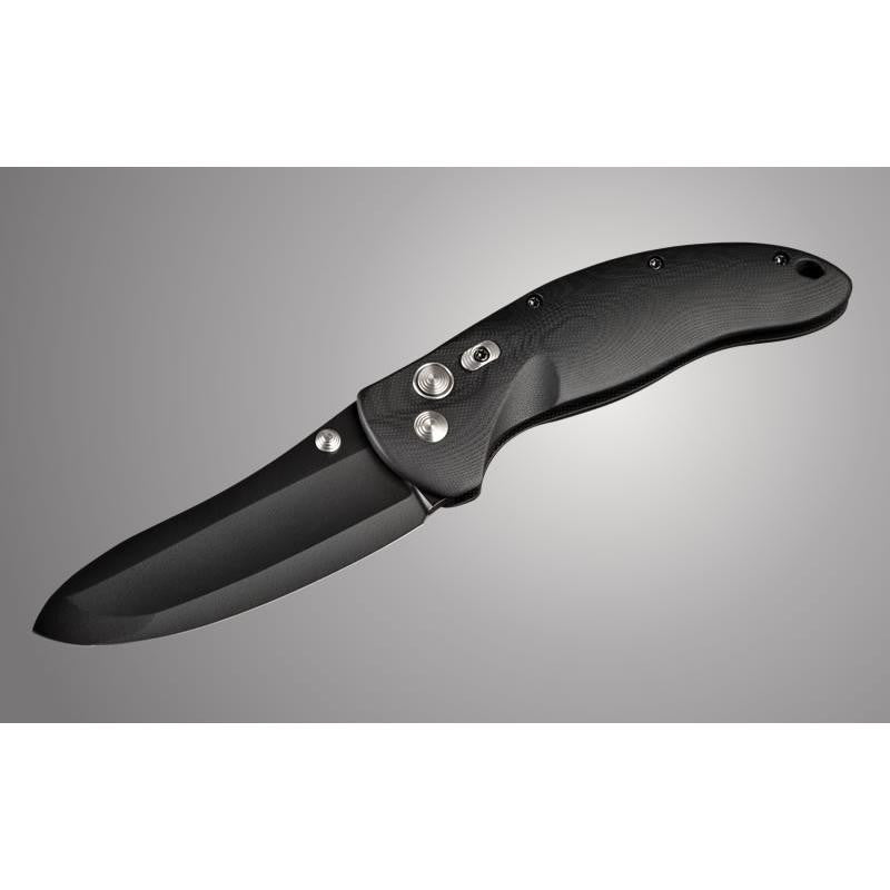 EX-04 3.5" Folder Upswept Blade Black Finish G-10 Frame - Solid