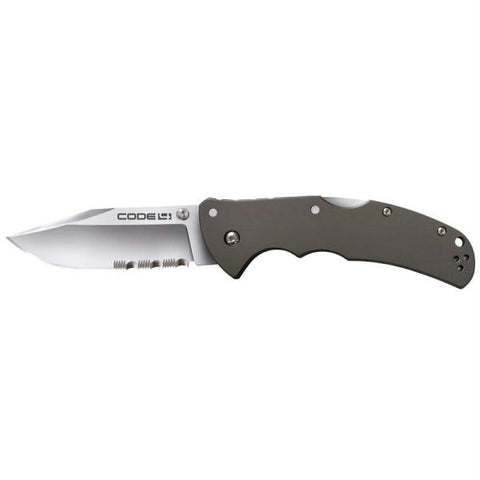 Code-4 Clip Point Half Serrated