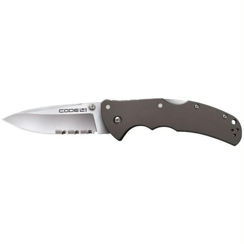 Code-4 Spear Point Half Serrated