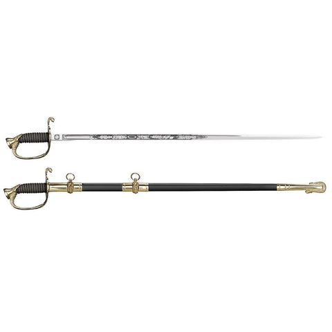 Left Handed US Naval Sword-ray skin handle