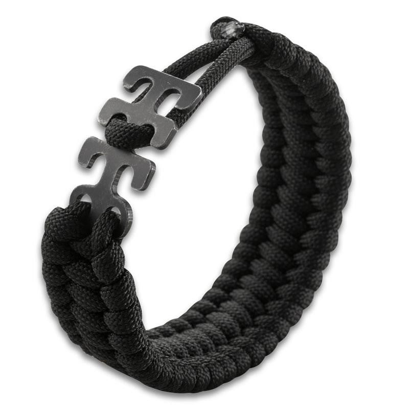 Adjustable Paracord Bracelet - Black