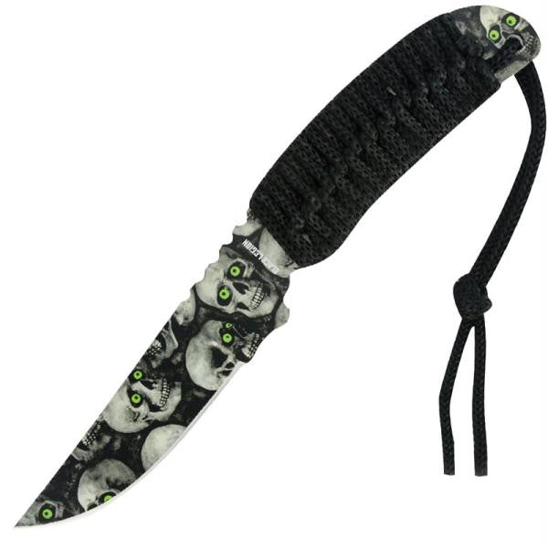 Black Legion Green Eyed Skull Mayhem Fixed Blade K