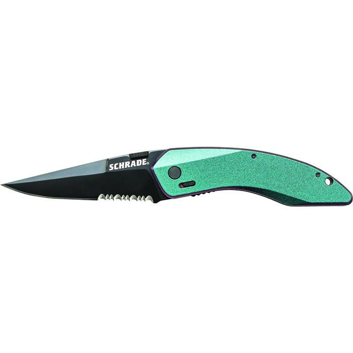 Schrade Tech. M.A.G.I.C. Assisted Folder Colorshift Serrated