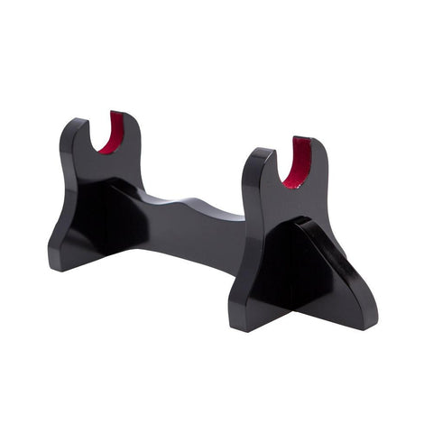 Single Sword Stand e Premium Piano Black Finish w-Red Felt