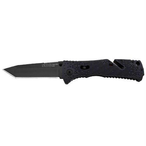 Trident Mini - Straight Edge - Tanto Black  TiNi