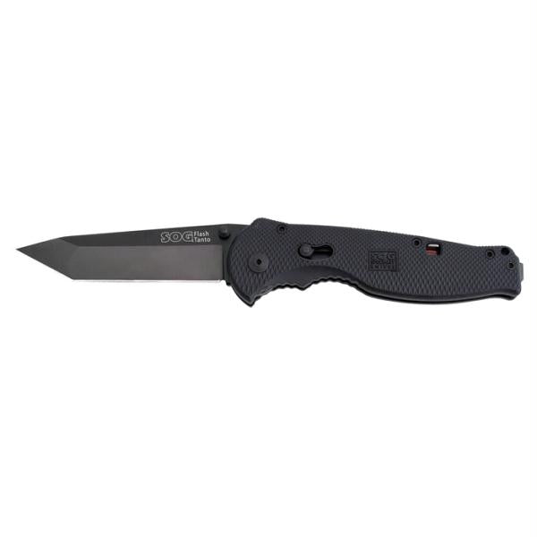 Flash II Tanto- Straight edge Black TiNi